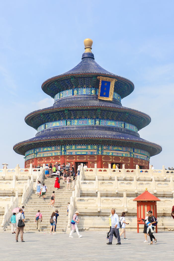 Visit the historic Temple of Heaven in Beijing, a renowned example of Ming Dynasty architecture.